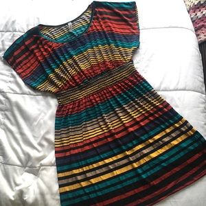 Rainbow Striped Dress 🌈